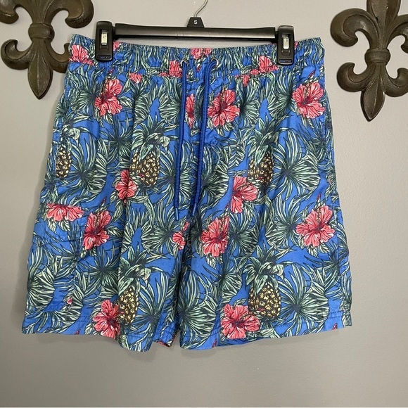 U. S. Apparel men’s tropical print swim cargo trunks size XL - Picture 1 of 9